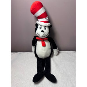 Kohl's Cares Cat in the Hat Plush 18" Black White Red Dr. Seuss
